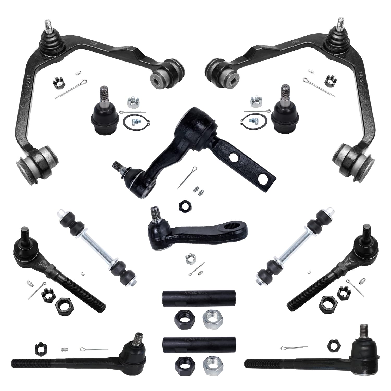 Detroit Axle - 14pc Front End Kit for Ford Expedition F-150 F-250 Lincoln Blackwood Navigator, Upper Control Arms Lower Ball Joi