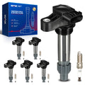 KAX 6-Pack Ignition Coils and Double Iridium Spark Plug Set Compatible with Chevy Traverse Impala Colorado Camaro Impala Limited
